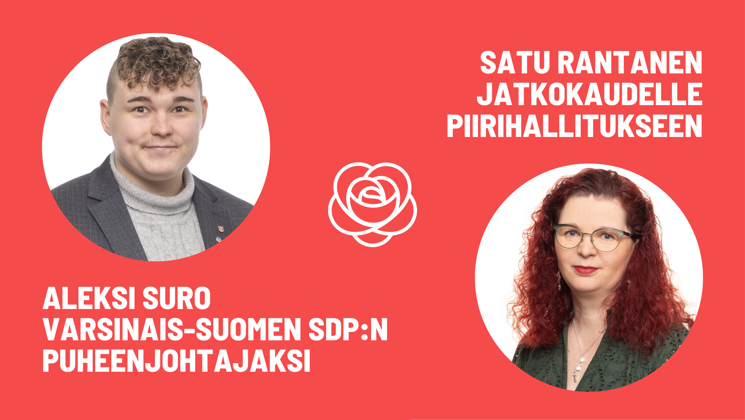 Aleksi Suro Varsinais-Suomen SDP:n puheenjohtajaksi, Satu Rantanen piirihallitukseen