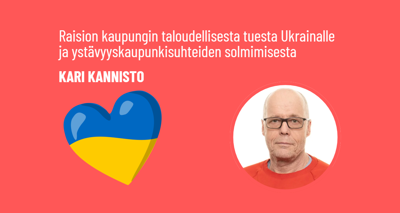 Valtuustoaloite tuesta Ukrainalle ja ukrainalaisille